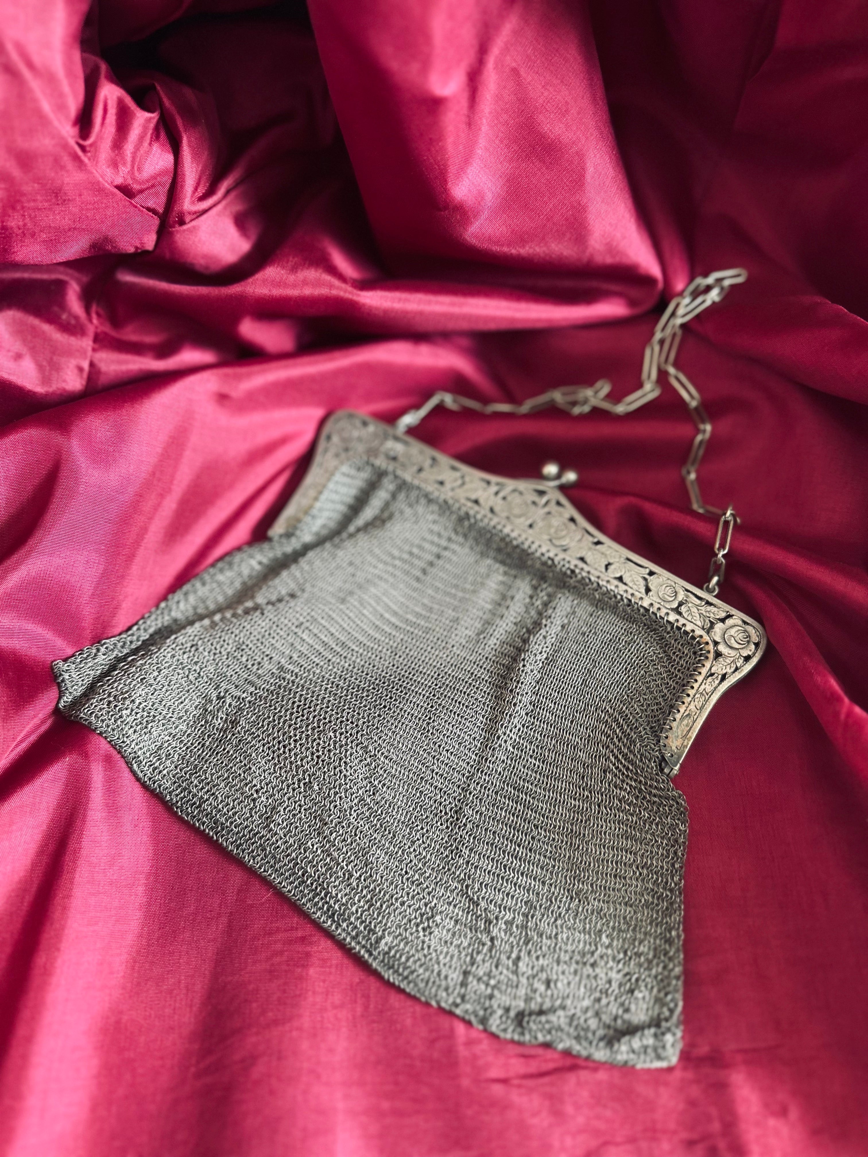 Aumônière côte de maille // XIXème siècle