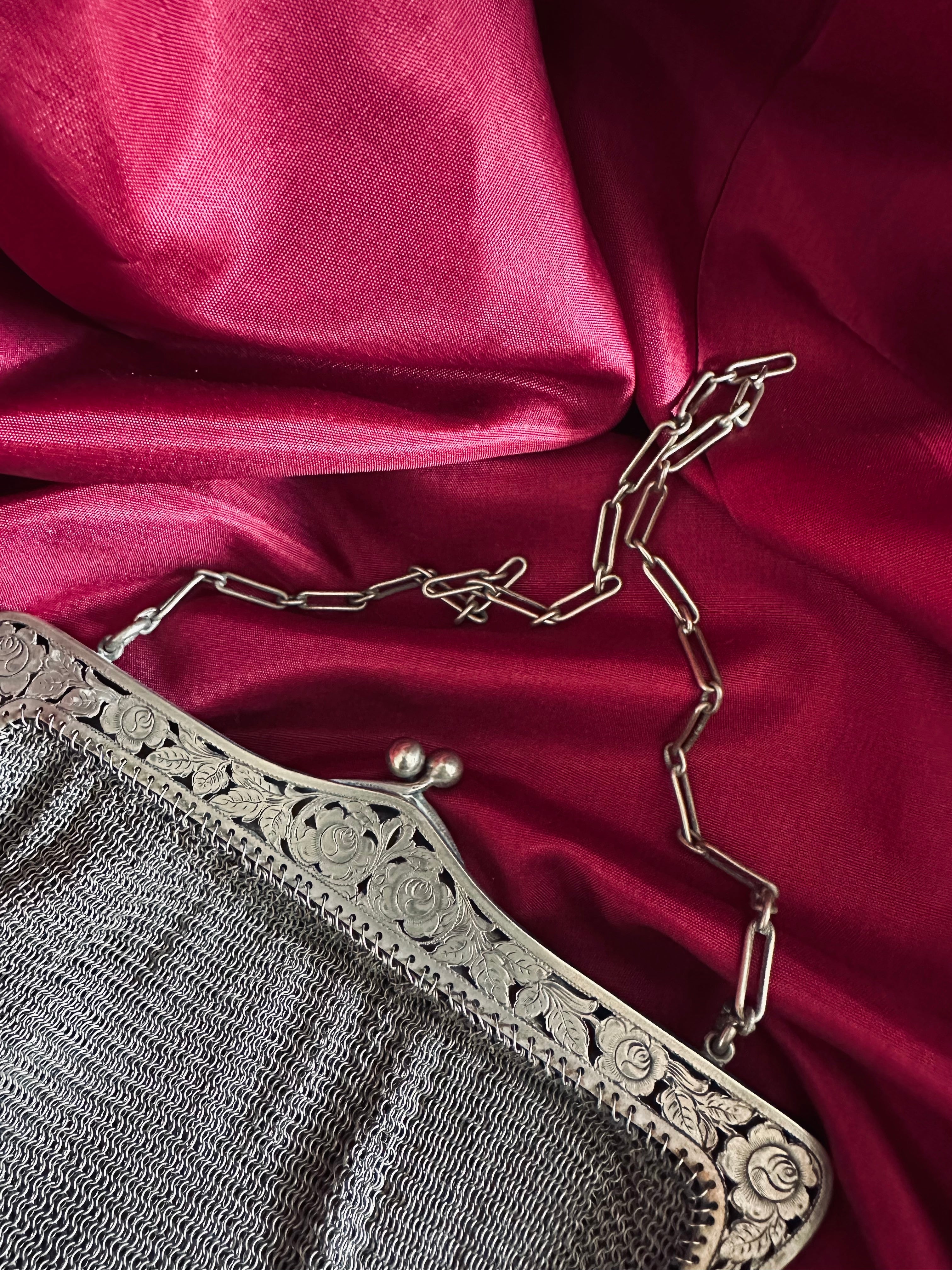Aumônière côte de maille // XIXème siècle