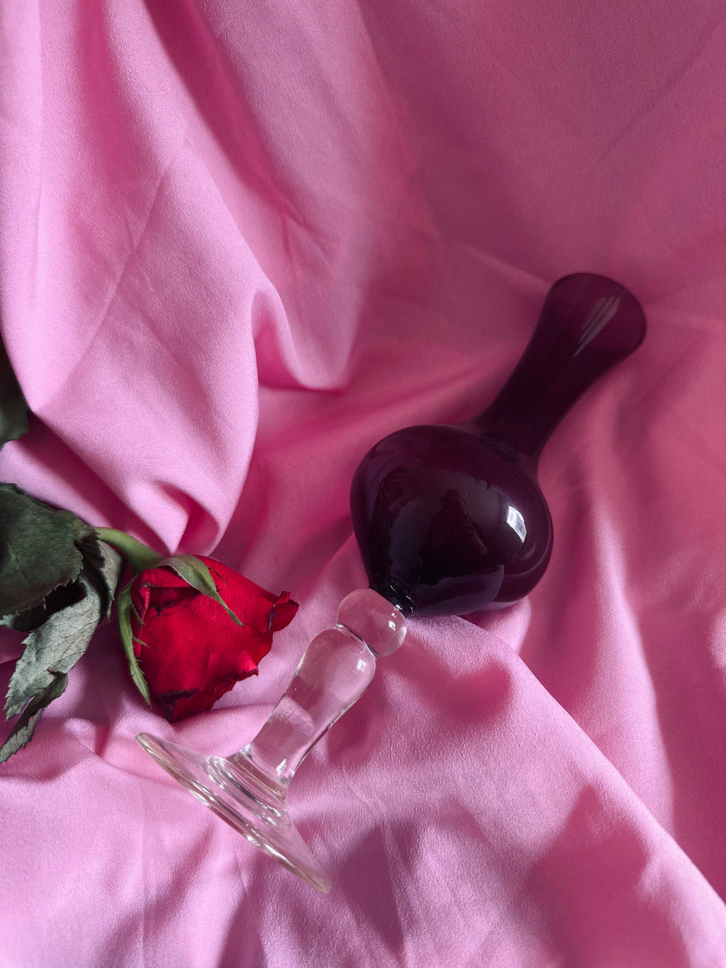Petit soliflore en verre // XXème siècle