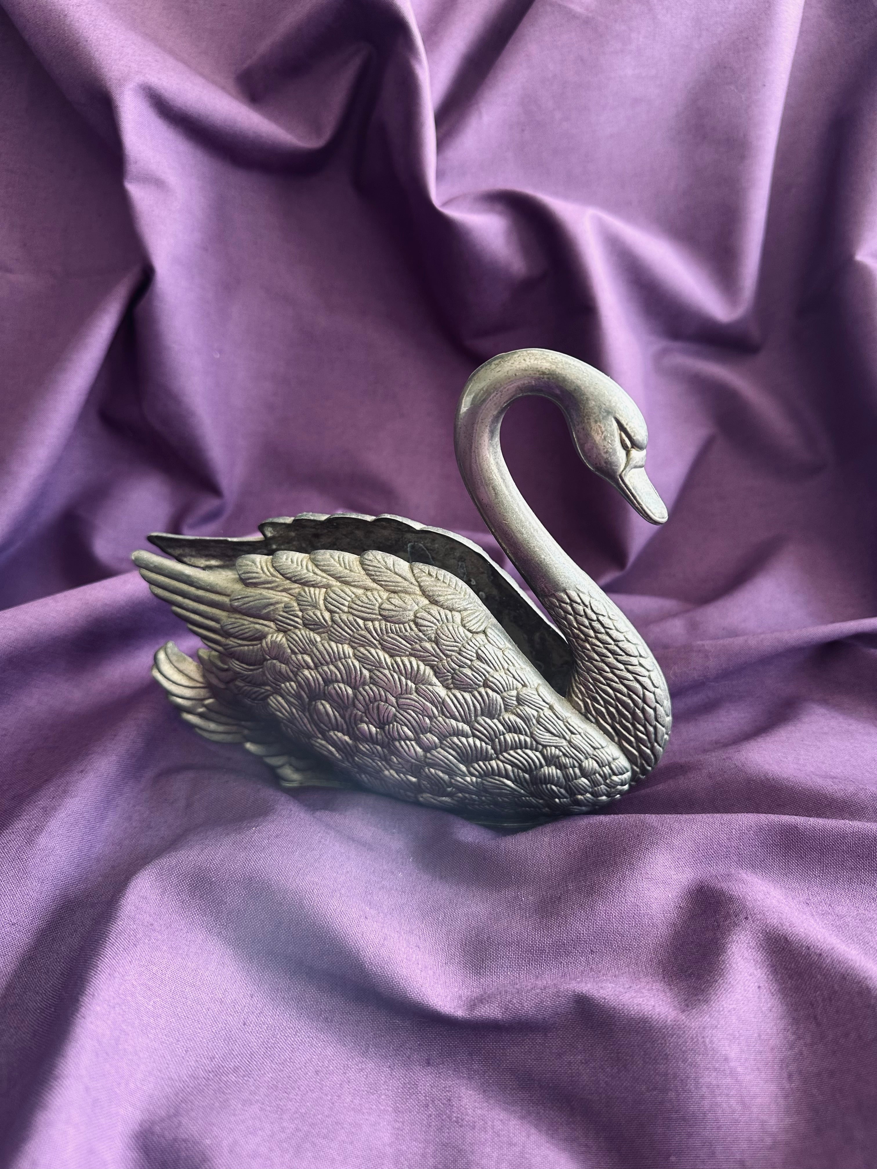 Porte courrier en forme de cygne // Années 60