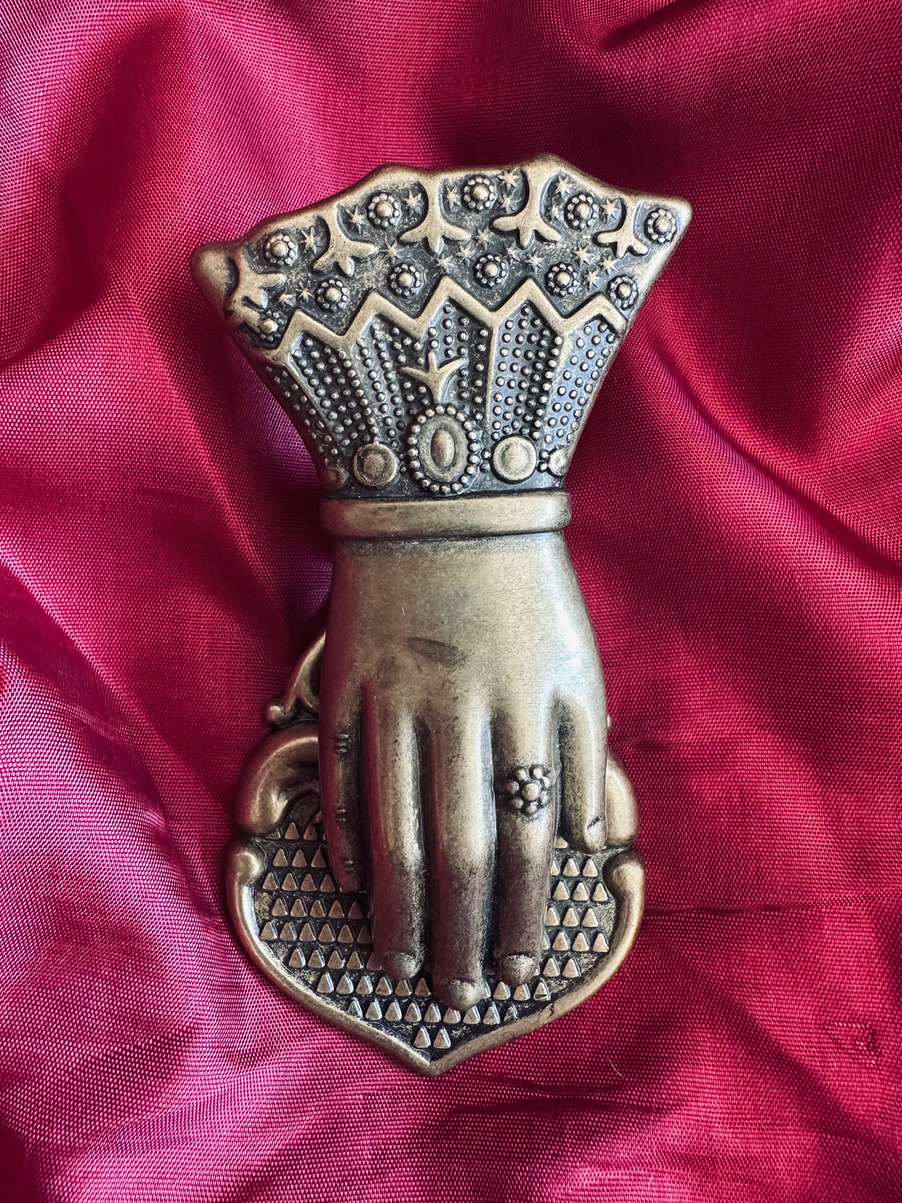 Pince à billets en forme de main, époque victorienne