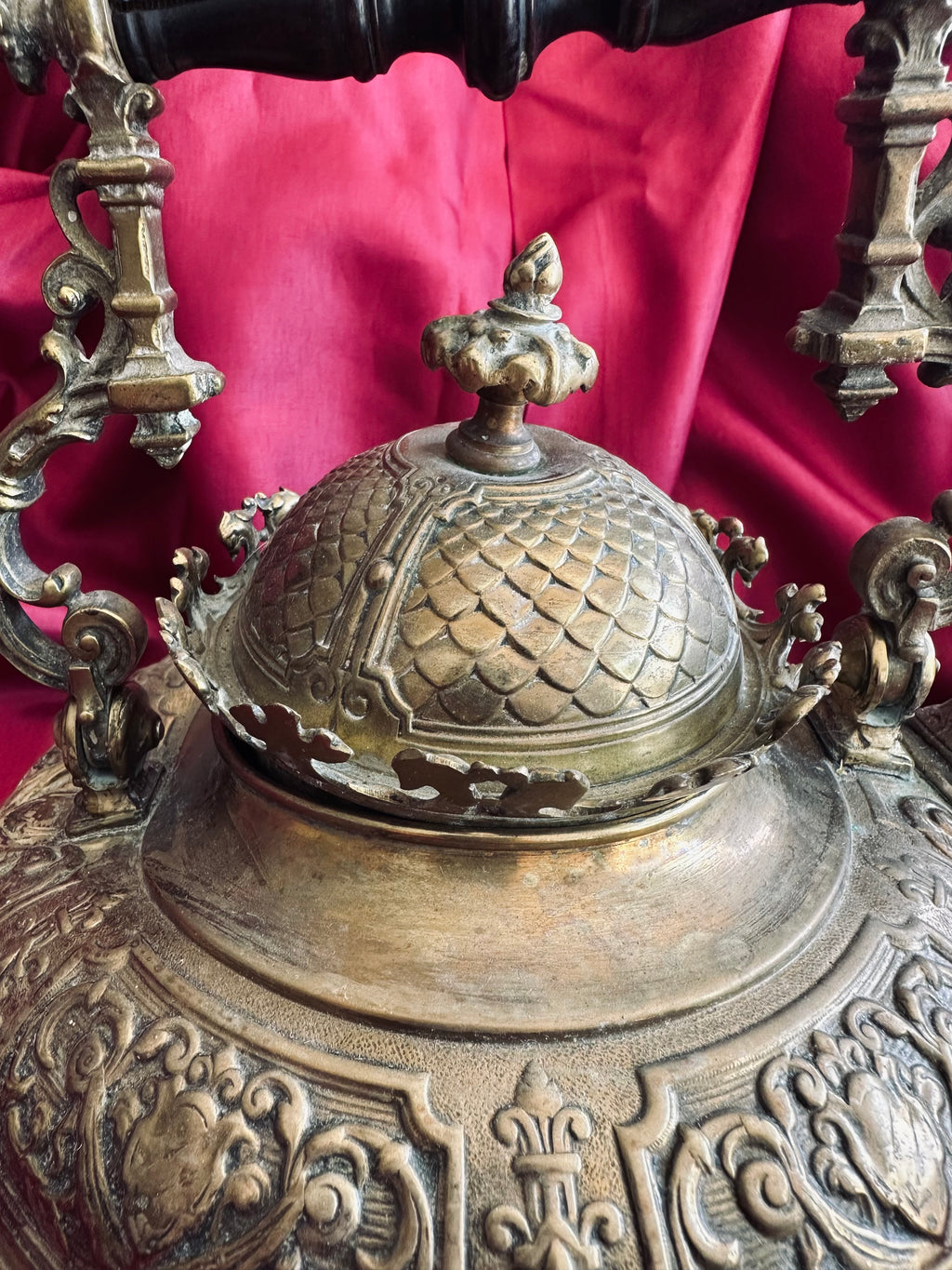 OBJET RARE ! Théière en laiton, manufacture parisienne // Fin XIXème siècle