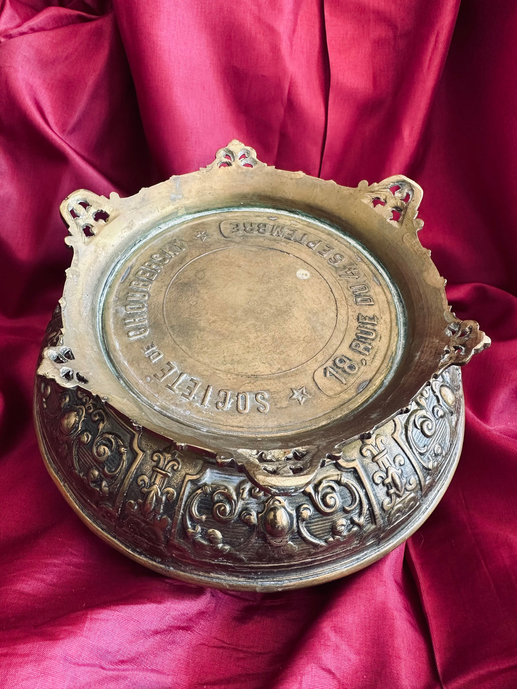 OBJET RARE ! Théière en laiton, manufacture parisienne // Fin XIXème siècle