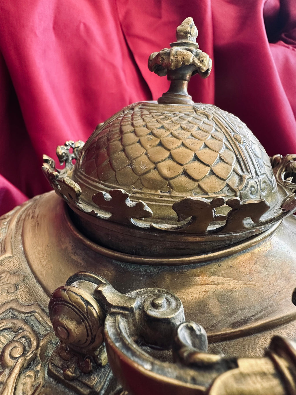 OBJET RARE ! Théière en laiton, manufacture parisienne // Fin XIXème siècle