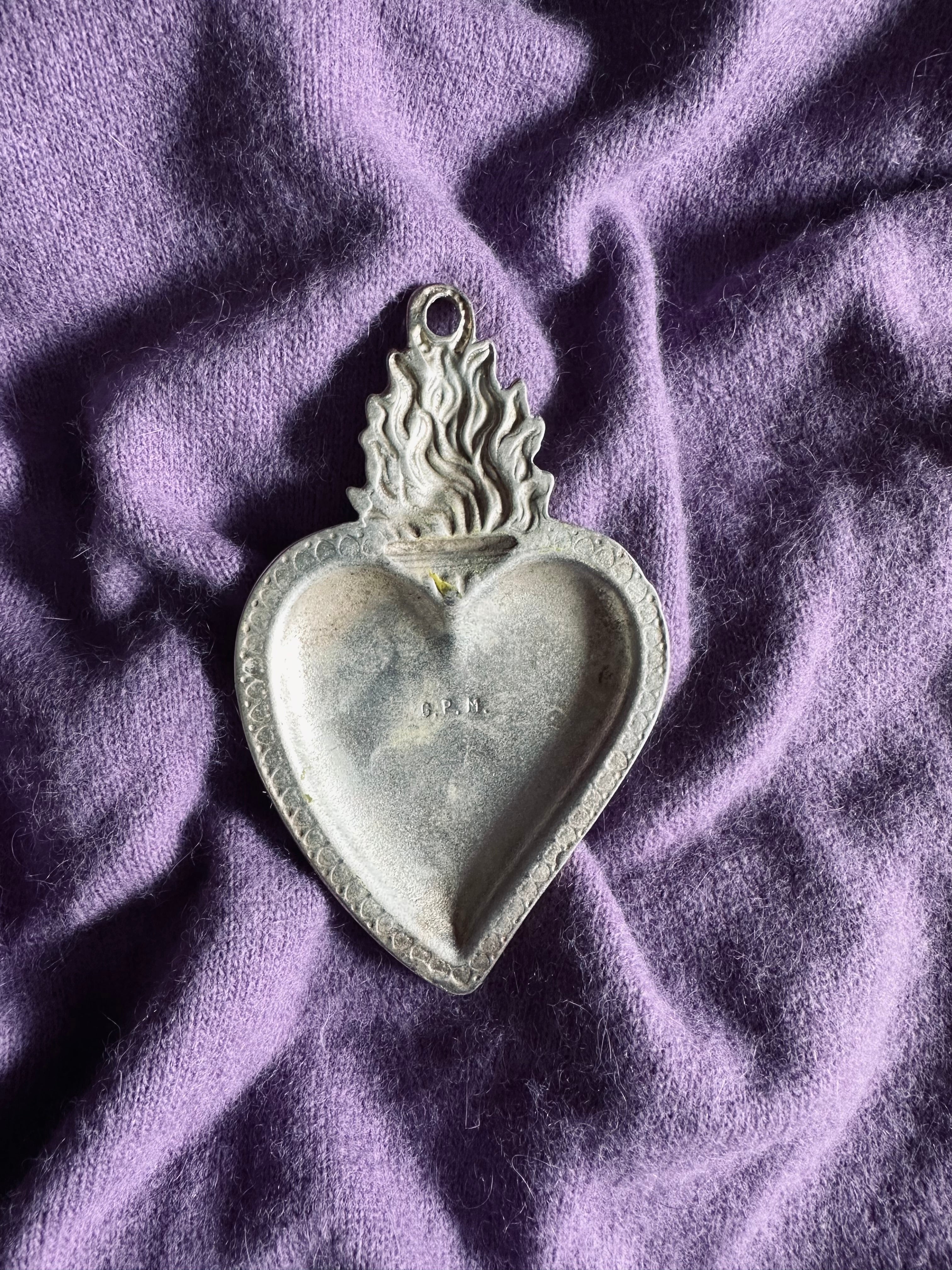 Ex-voto "coeur sacré" de fabrication allemande // Circa 1930