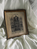 Lithographie première communion datée de 1885