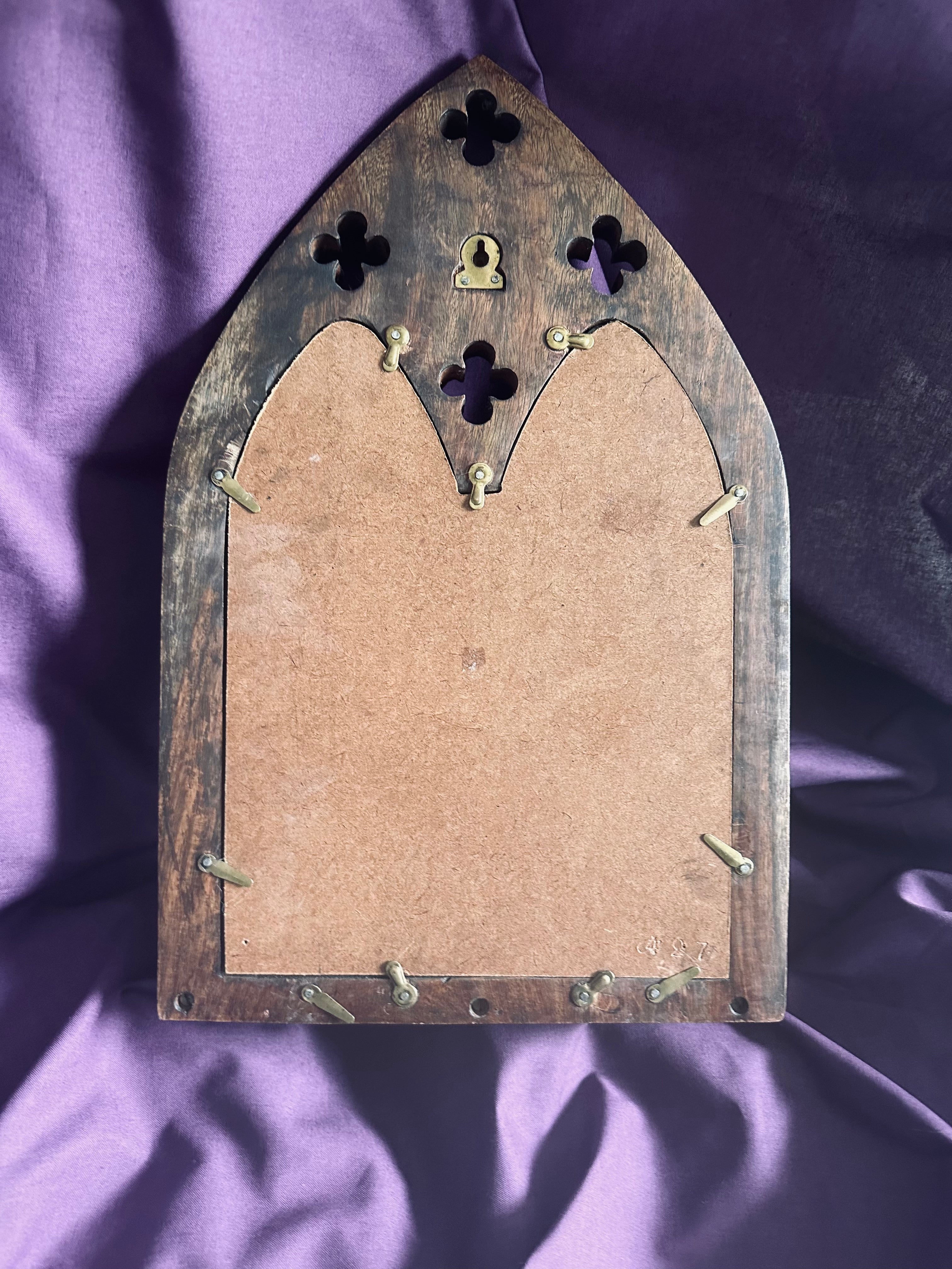 Miroir gothique en bois // XXème siècle