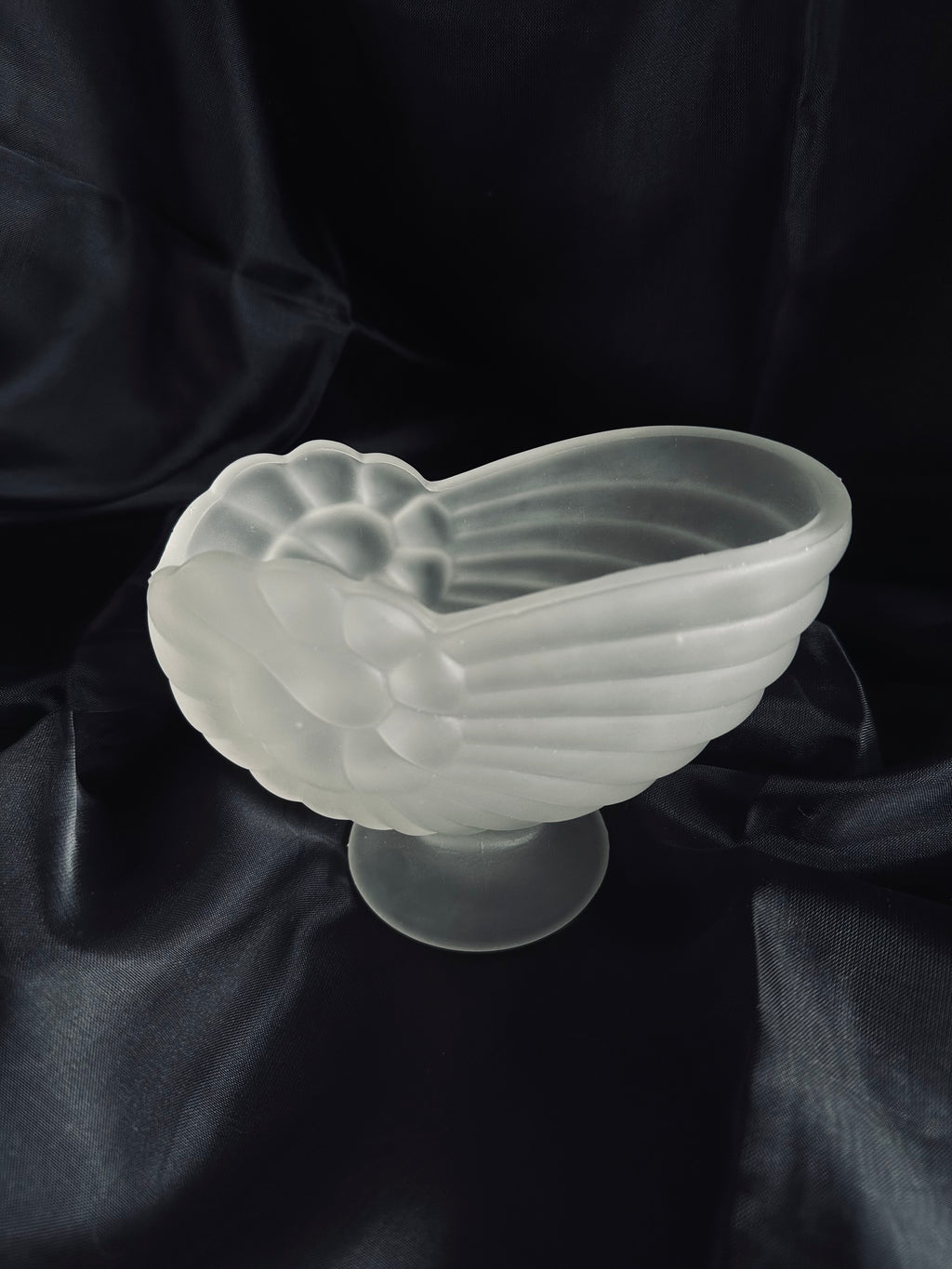 Vie poche coquillage en verre poli // XXème siècle