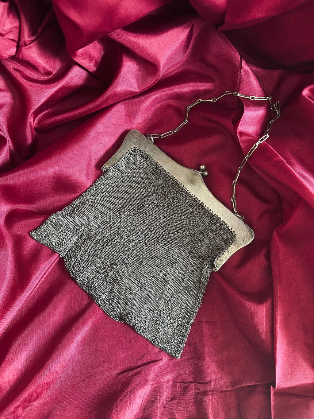 Aumônière côte de maille // XIXème siècle