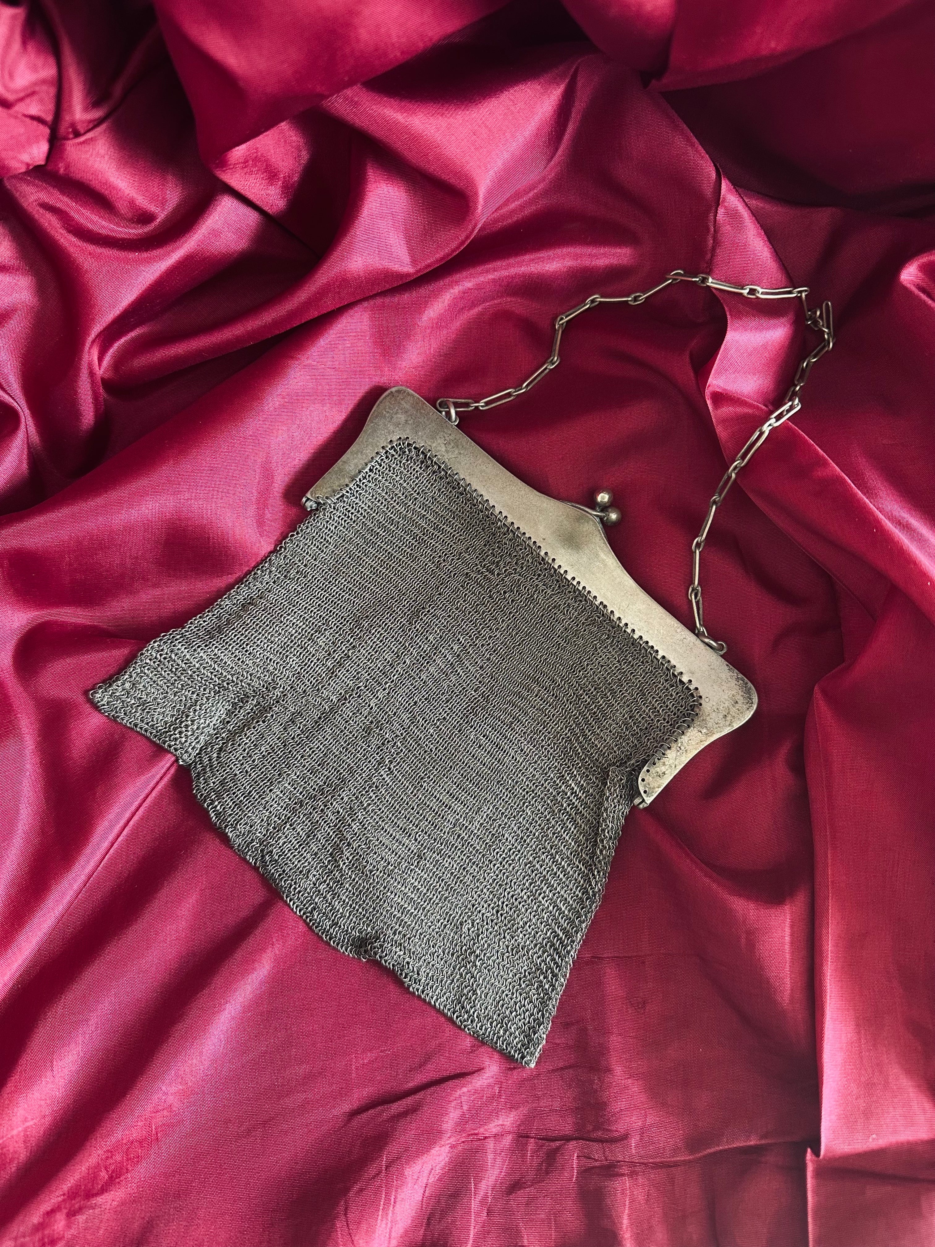 Aumônière côte de maille // XIXème siècle