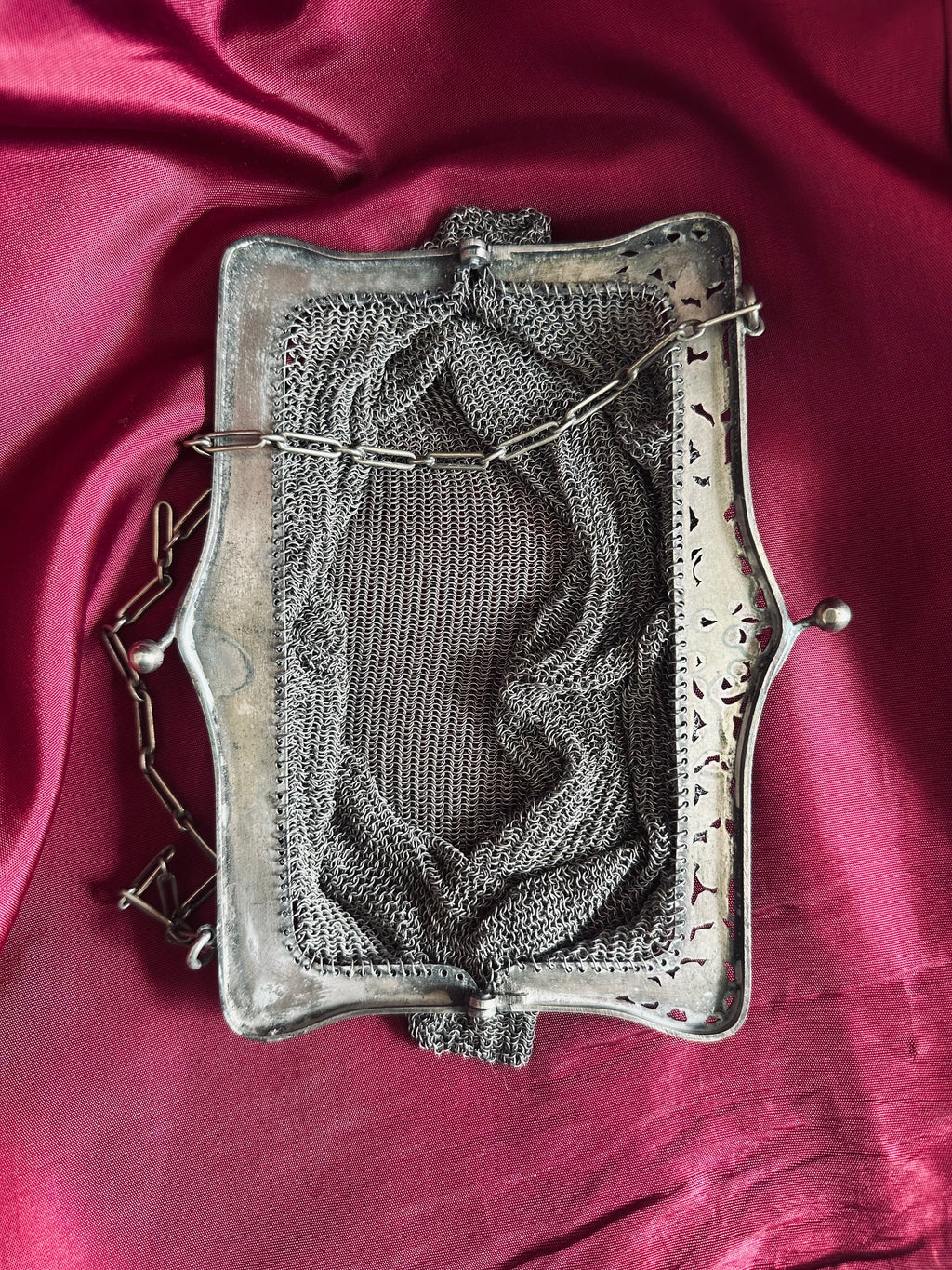 Aumônière côte de maille // XIXème siècle