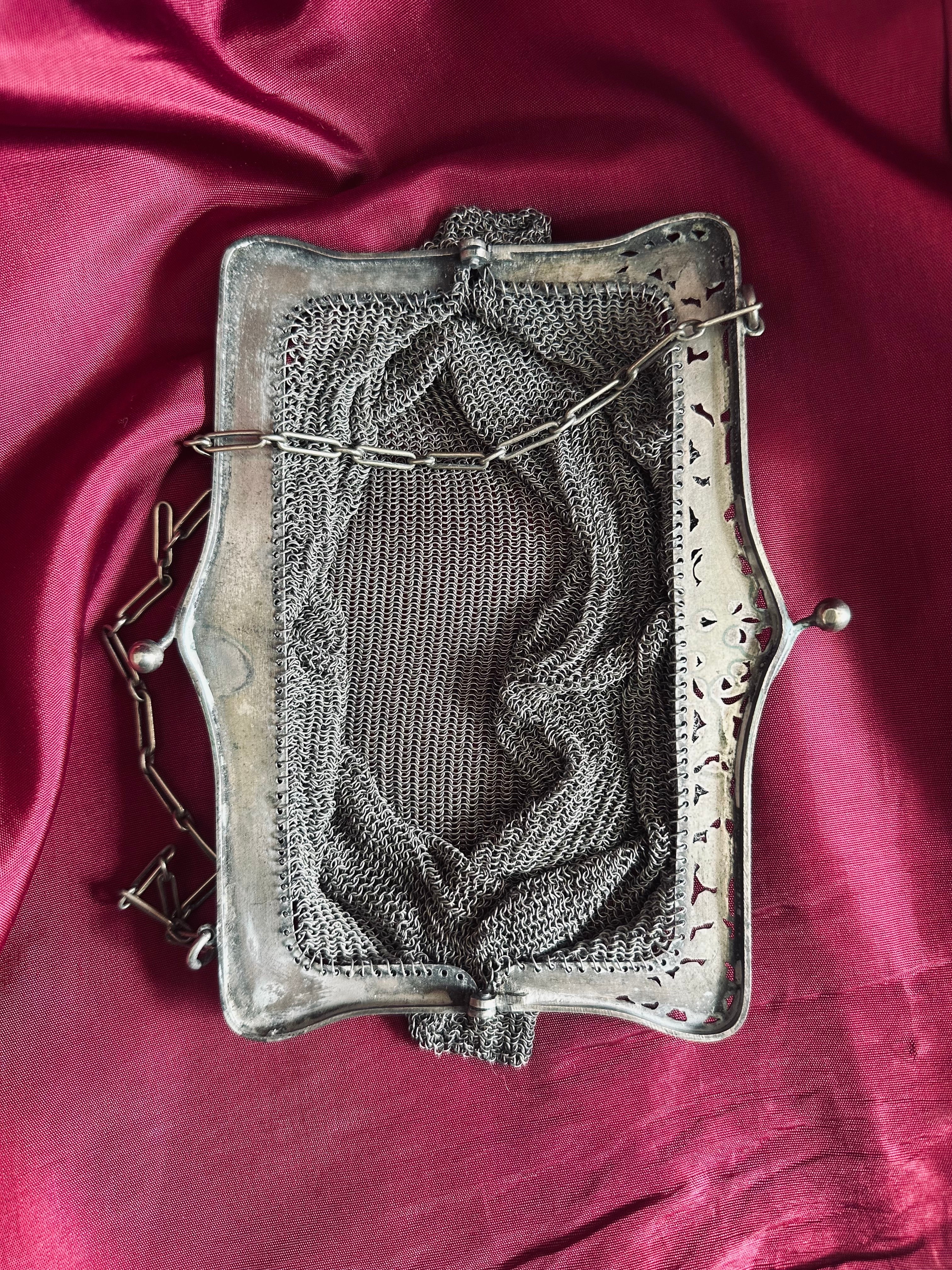 Aumônière côte de maille // XIXème siècle