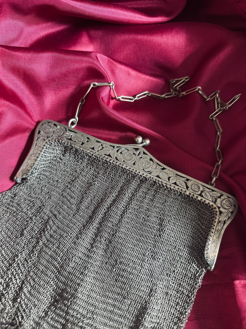 Aumônière côte de maille // XIXème siècle